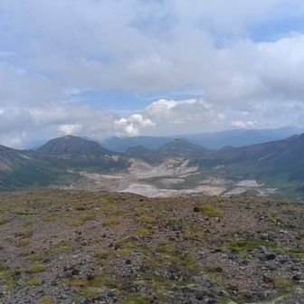 層雲峡方面の大雪山の山々