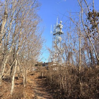 この山は電波塔の代わりになっているようです