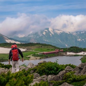 白馬岳・小蓮華山 天気が良くてるんるん🎵
