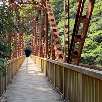 この橋の上から渓谷を見た時の圧感さも見どころだと思います📷