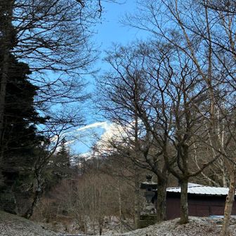 キレイな山頂が応援してくれてる