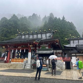 下社でもまだ雨
お疲れ様でしたー