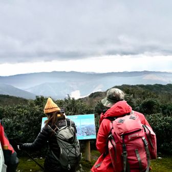 抜群の眺望で阿蘇くじゅうまで見渡せました...