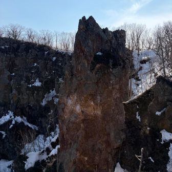 岩から見た凄い岩