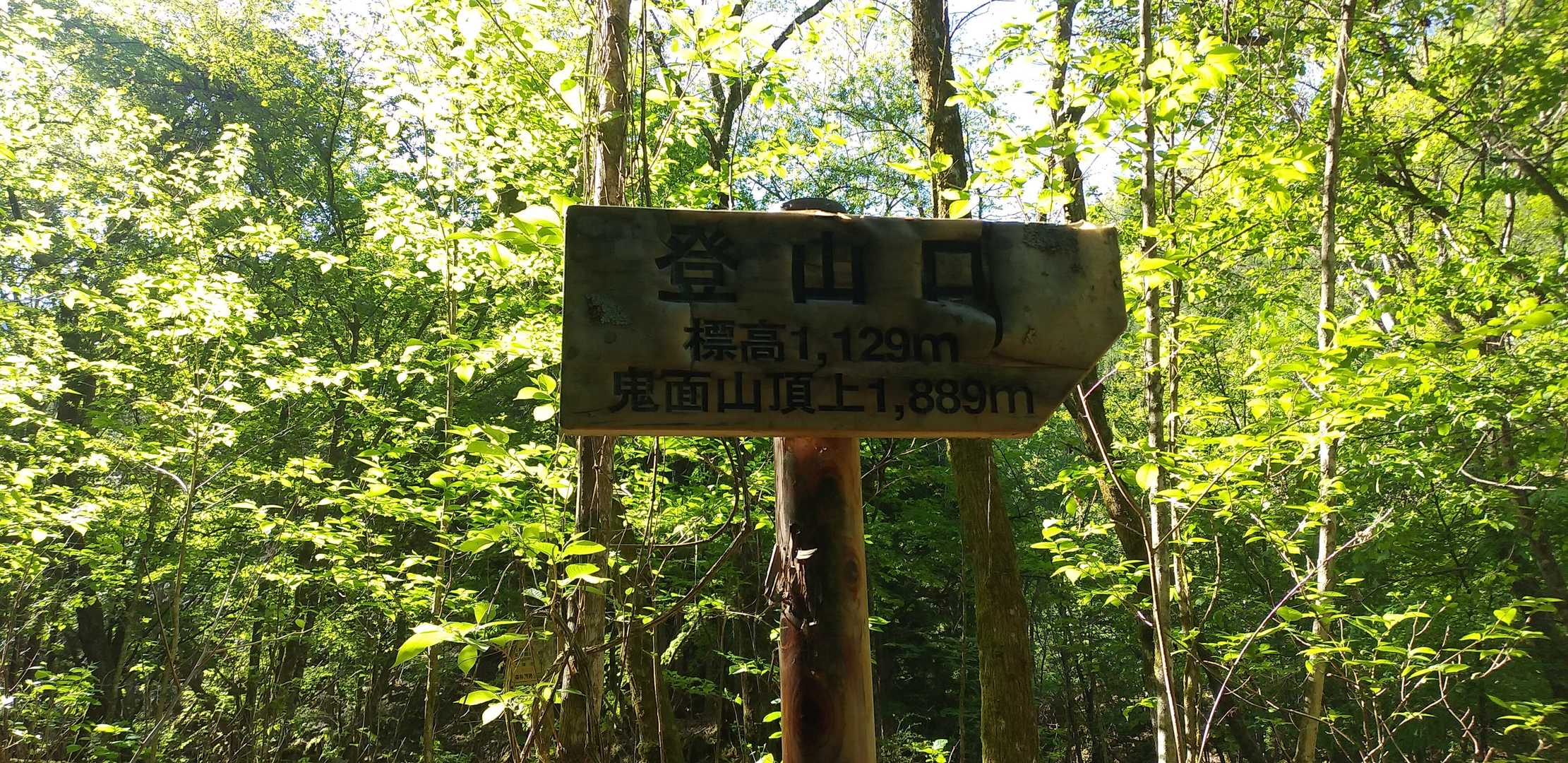 15分ほどでここが登山口
