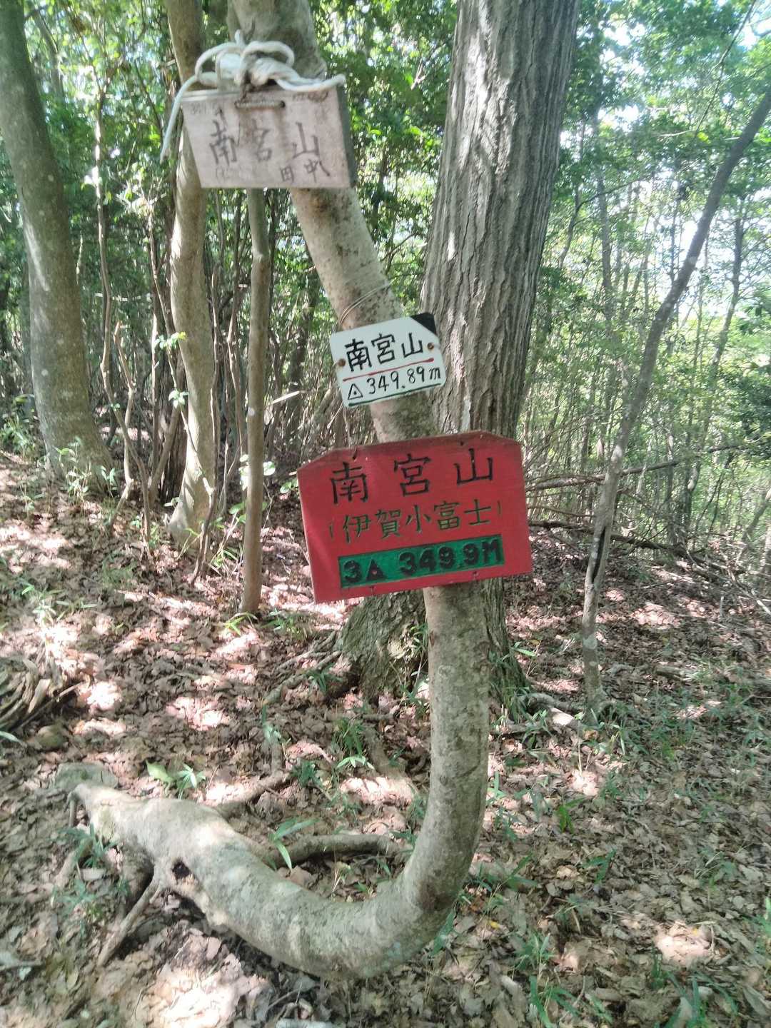 敢国神社バス停-南宮山登山口-南宮山 往復コースの写真