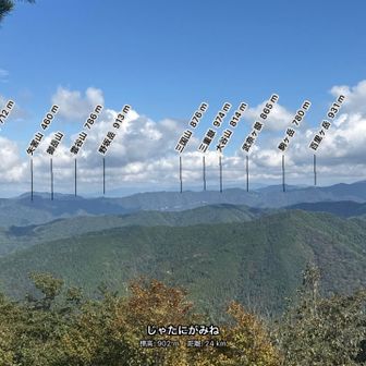 北東側は比良山系の北部