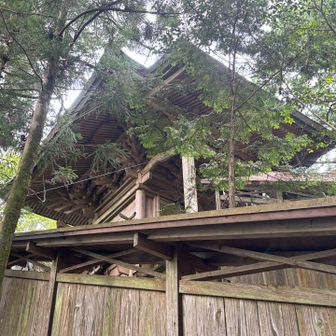 横倉宮。横倉修験の上宮で、安徳天皇が祀られています。