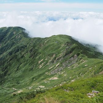 三ノ峰〜別山平の稜線もステキ💕