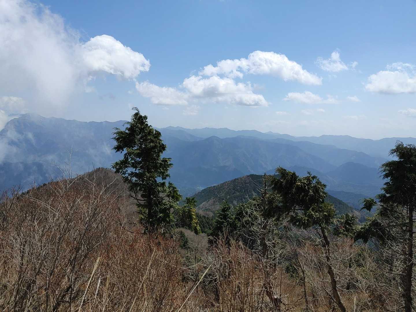 石墨山-法師山-白猪峠 縦走コースの写真