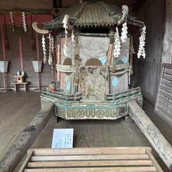 豊臣秀頼寄進の神輿、420年物