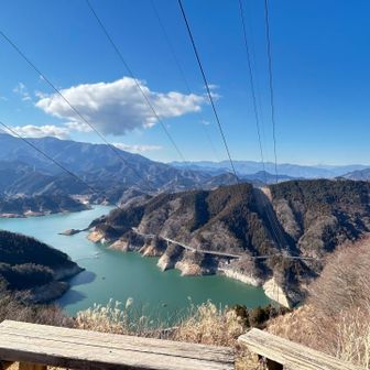 展望スポットからは奥多摩まで見渡せました
