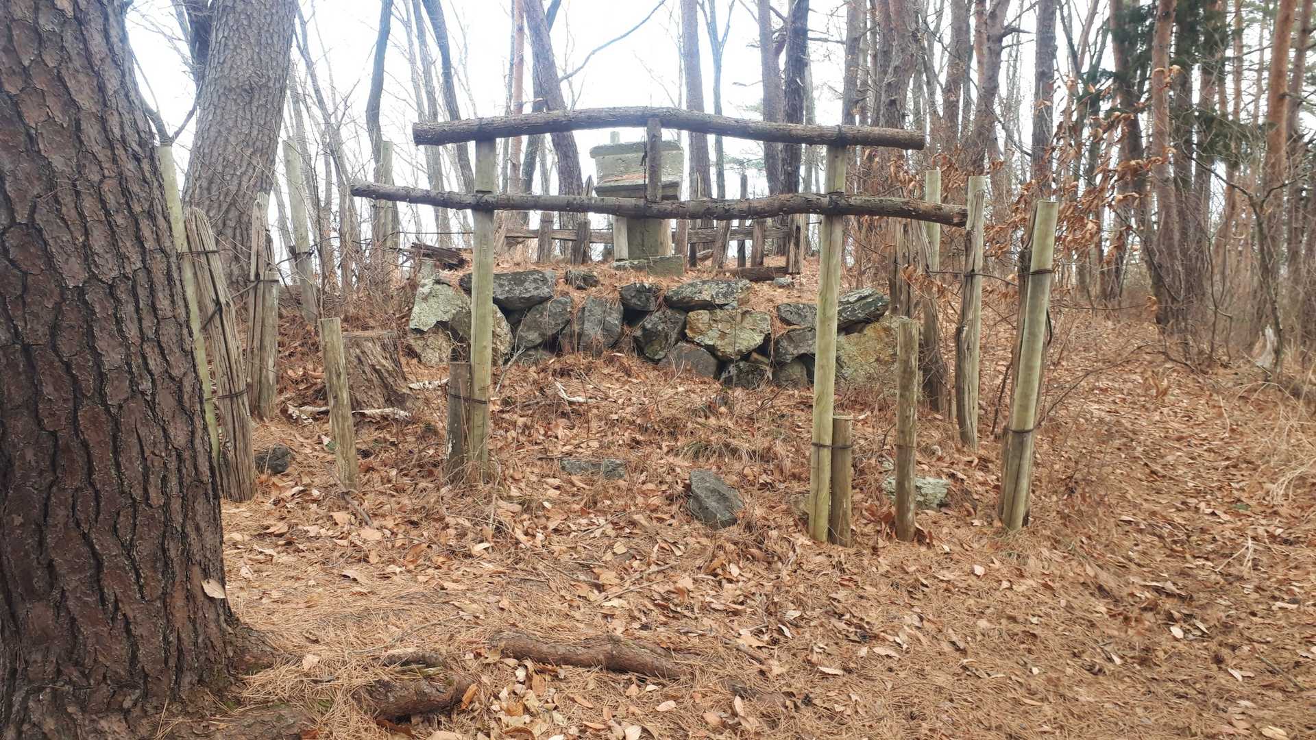 Small shrine and torii on the summit.