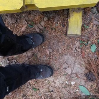 靴を履き直しました。安心感が素晴らしいです。