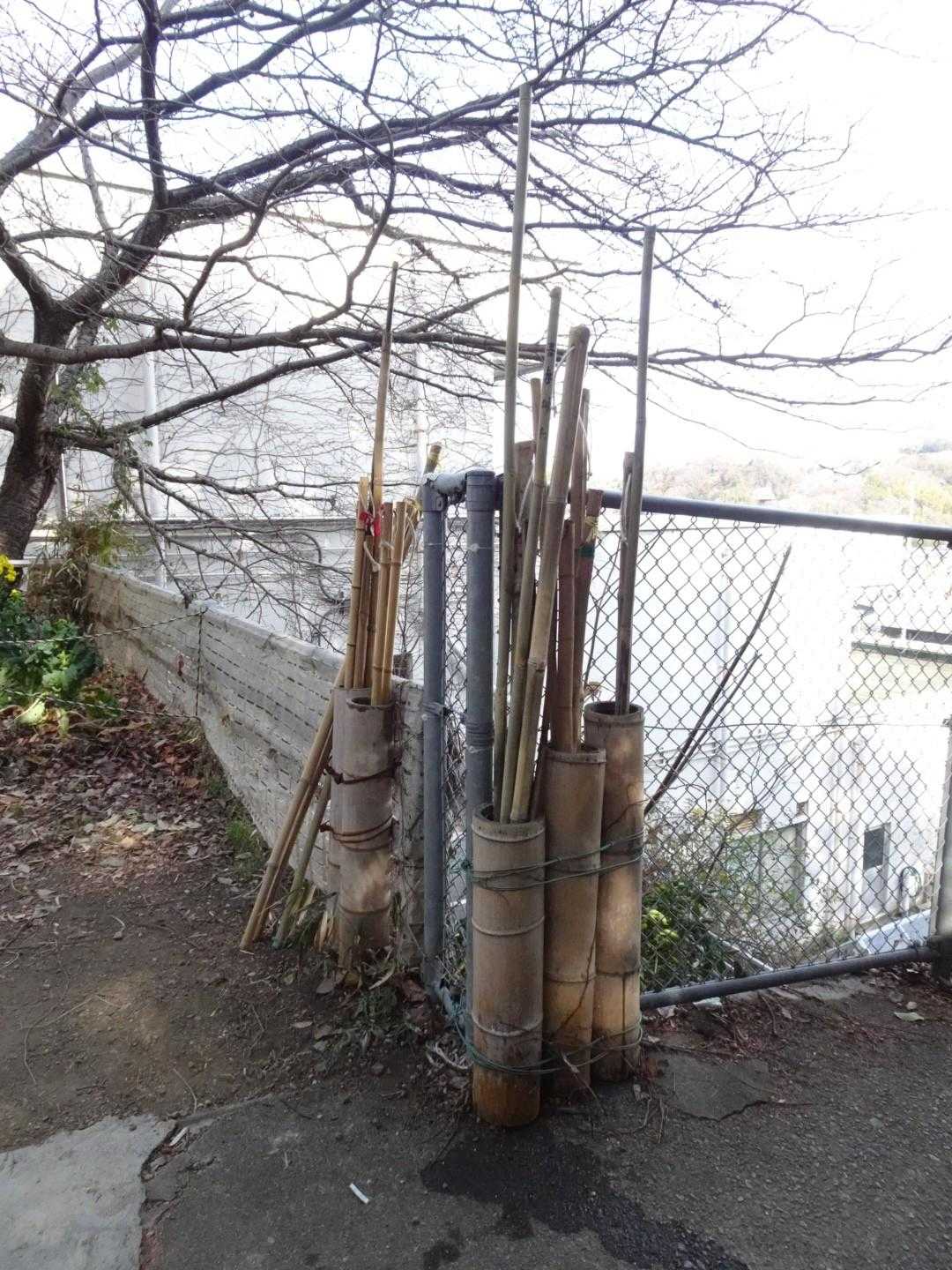 階段が続きます🐾
途中には貸し出し杖や休憩用のベンチがありました😊