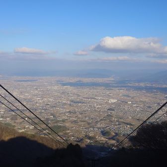 ロープウェイ乗場から景色眺めて～あっという間の下山