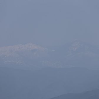 四阿山と根子岳が見えました。