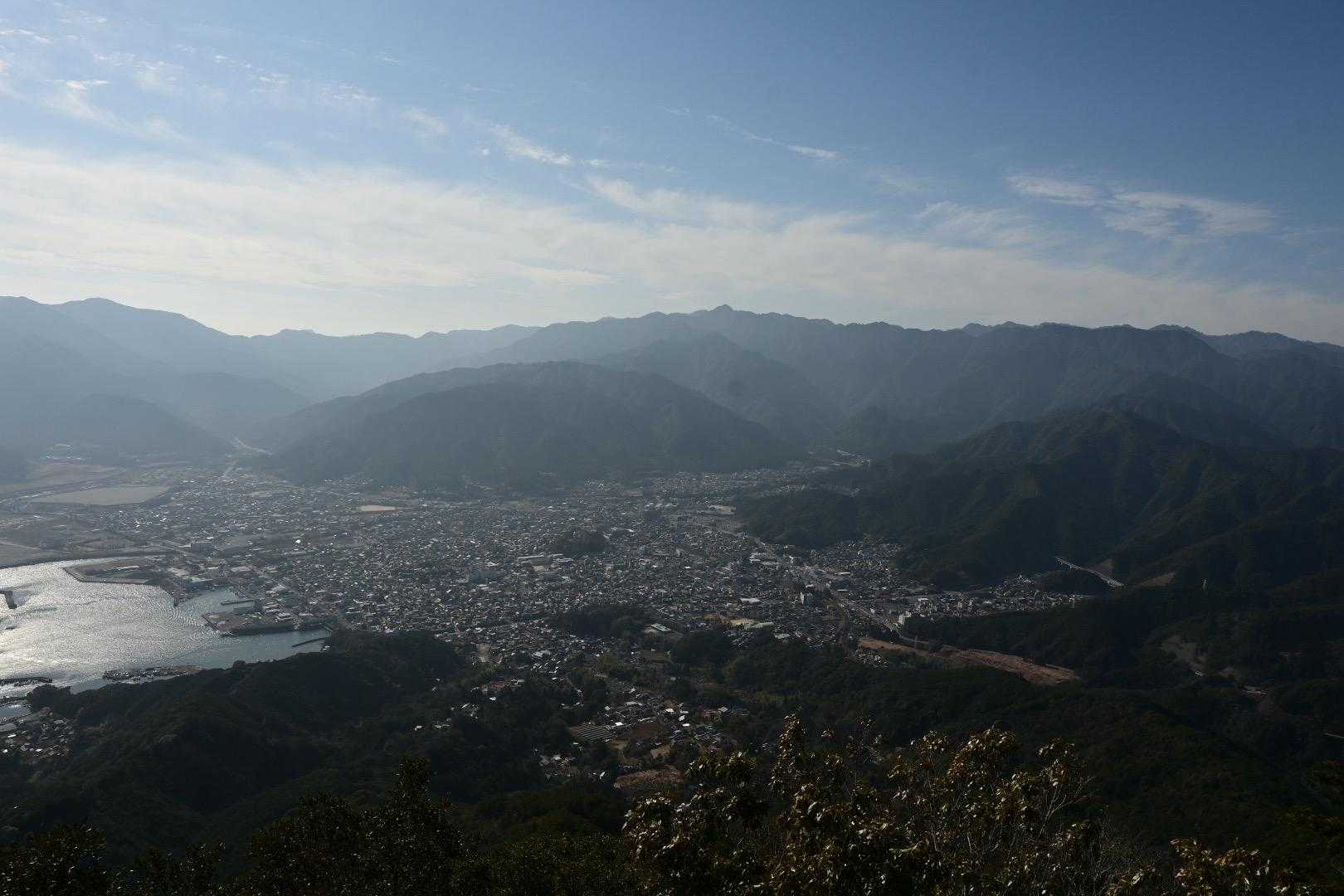 尾鷲市が良く見える
