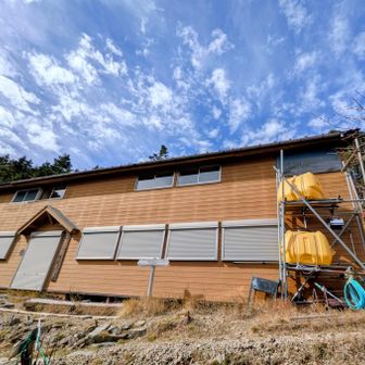 キレット小屋着
ランチタイム
此処から赤岳までは2時間の予定です。