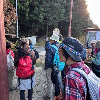 バス停に着いた、藤の駅に向かう。