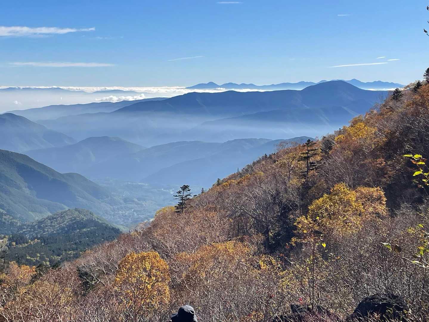 ③…
真ん中から右奥に、八ヶ岳全体が見えるようになりました…