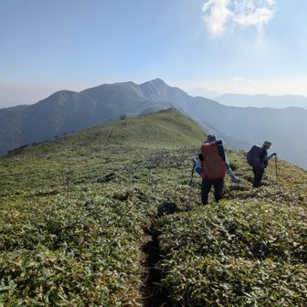さぁ、進行方向には三嶺が待ってるよ。

遠くないかい❓
きっと逆光のせいよ😂