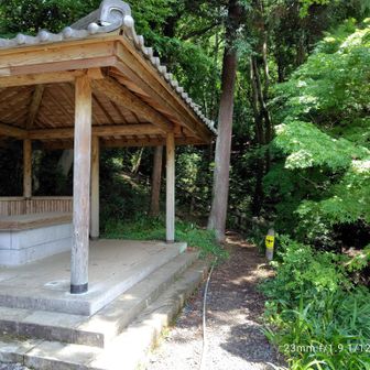 取り付きは、東屋の隣から