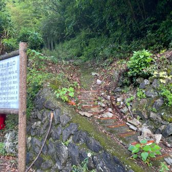 雪光山登山道入り口