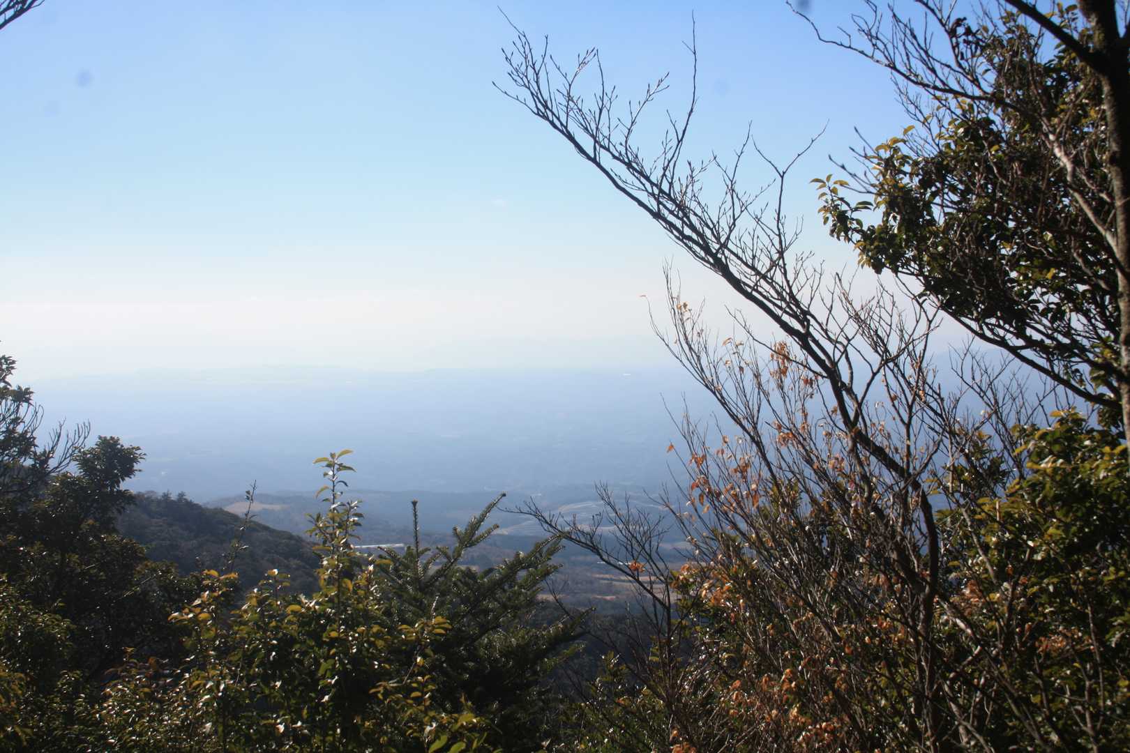 桜島展望台から　見えず