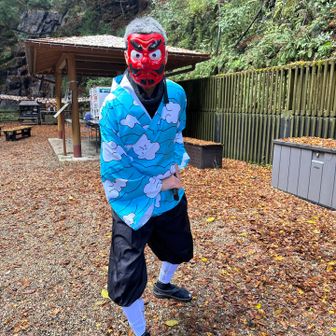 鱗滝さんがファンサしてくれた👺