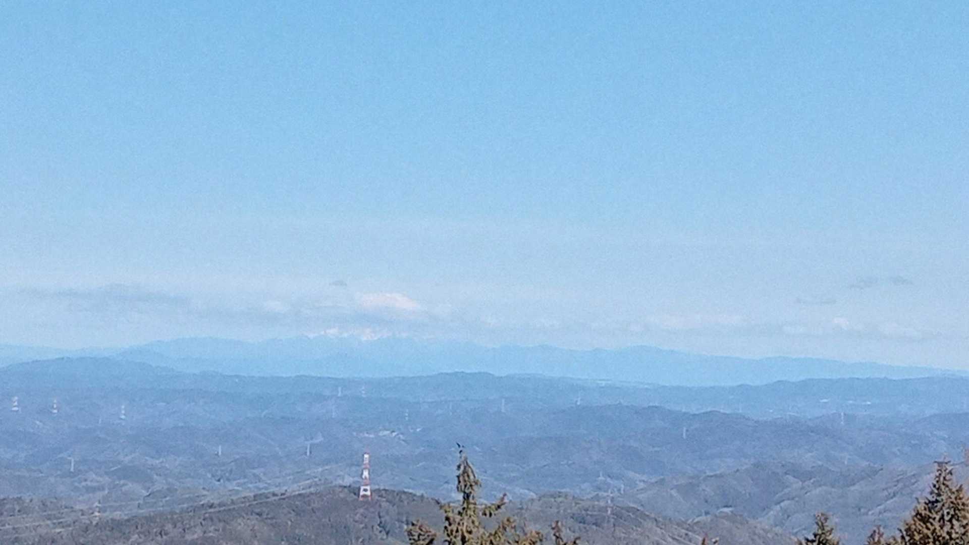 御嶽山、うっすら