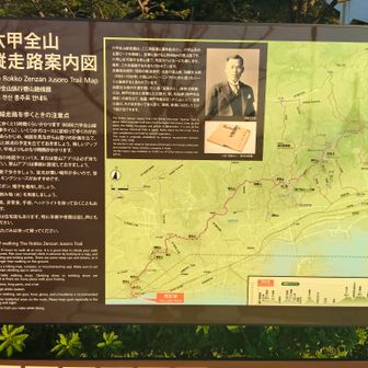 六甲縦走路のマップ