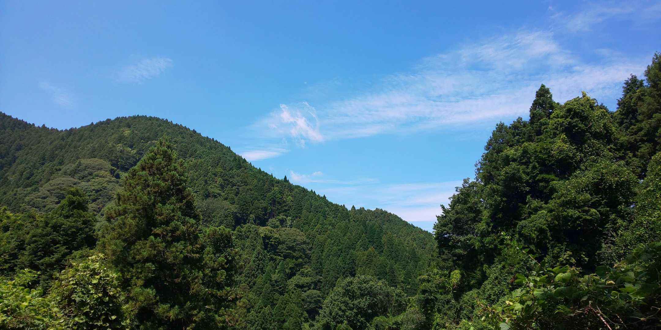 青空と雲とお山の相性バッチリ🫶