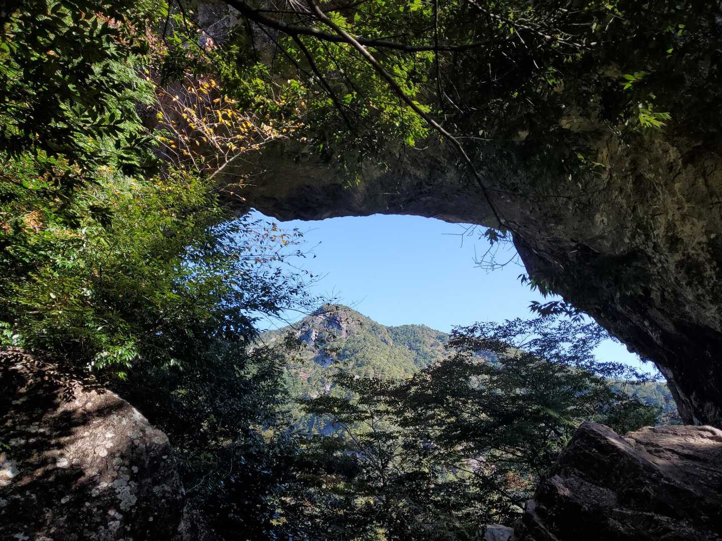 乳岩峡 往復コースの写真