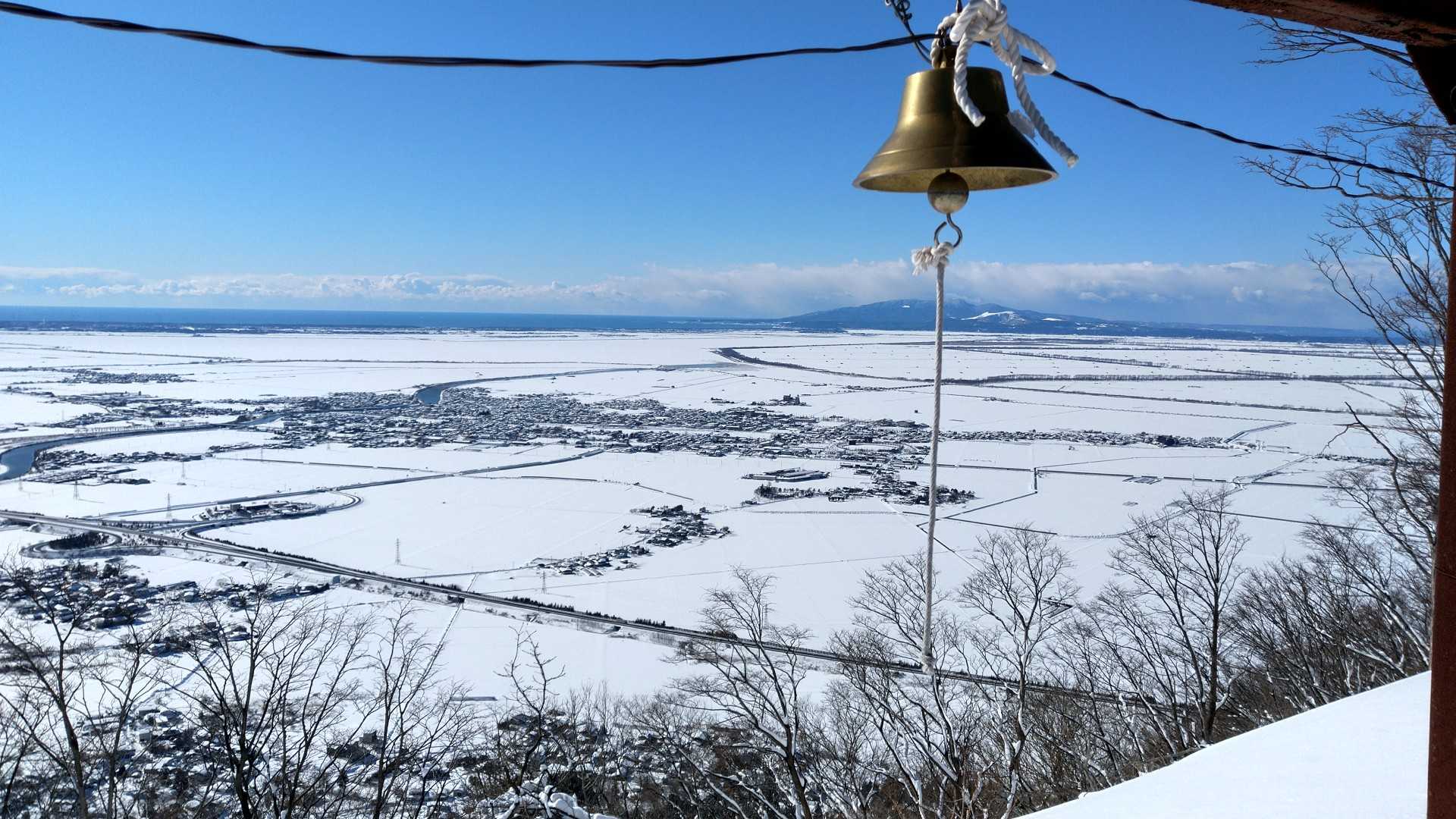 八郎潟、男鹿三山、日本海😍