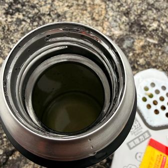 湯切り湯は水筒に入れてと…