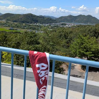 さっきの升田山を背景に📸
