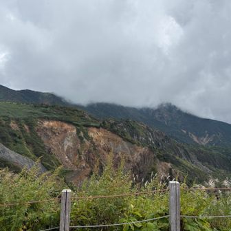 別山の山頂は雲の中