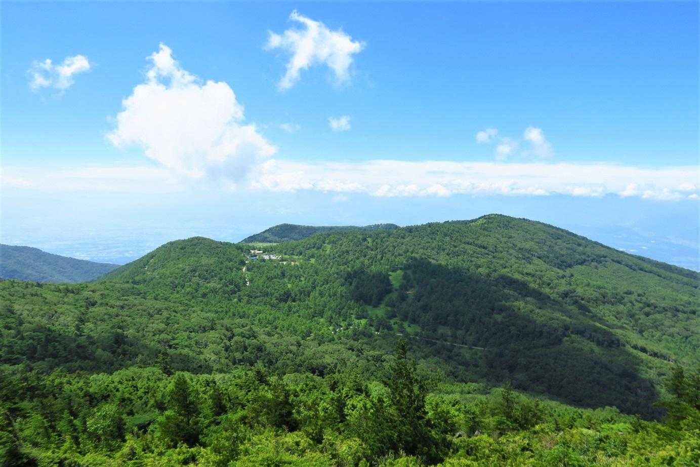 これは私の🐢💦歩いてる池の平湿原方面ね😁