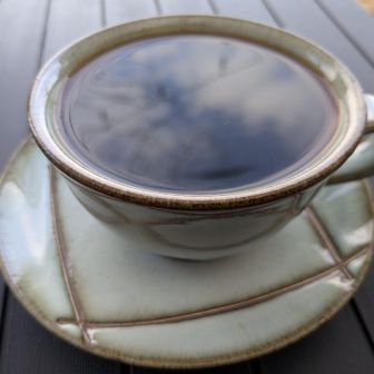 無事に登れたご褒美にMERCYs（マーシーズ）COFFEEのテラス席で休憩をしました✨妻さんは自家製ジンジャエールで私はホットコーヒーです☕
ジンジャエールには紅いタカノツメが入ってました🥤
なみなみと注がれたカップのコーヒー（エチオピア中煎り）の液面には小さな青空が写っています📷

キャンプ場は道の駅の新築工事で閉鎖状態ですが、3連休などにはキャンプをしに来る方がいるそうです⛺️
今回も河原などに何張りかテントが見えキャンプを楽しんでいる方がおりました😊

子供が小さい頃に私達もここで何度かキャンプしました✨