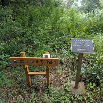「関東の富士見百景」の銘鈑。