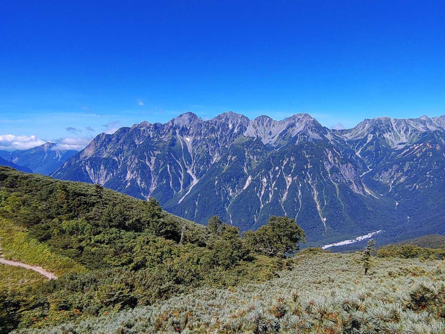 徳沢登山口-長塀山-蝶ヶ岳 周回コースの写真