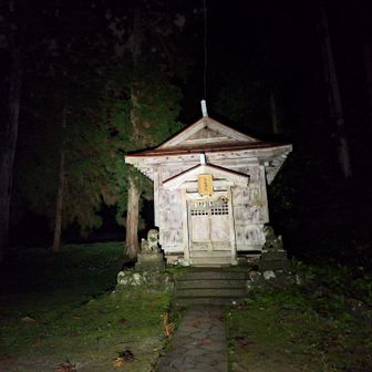 肌寒い感じでの鳥坂神社