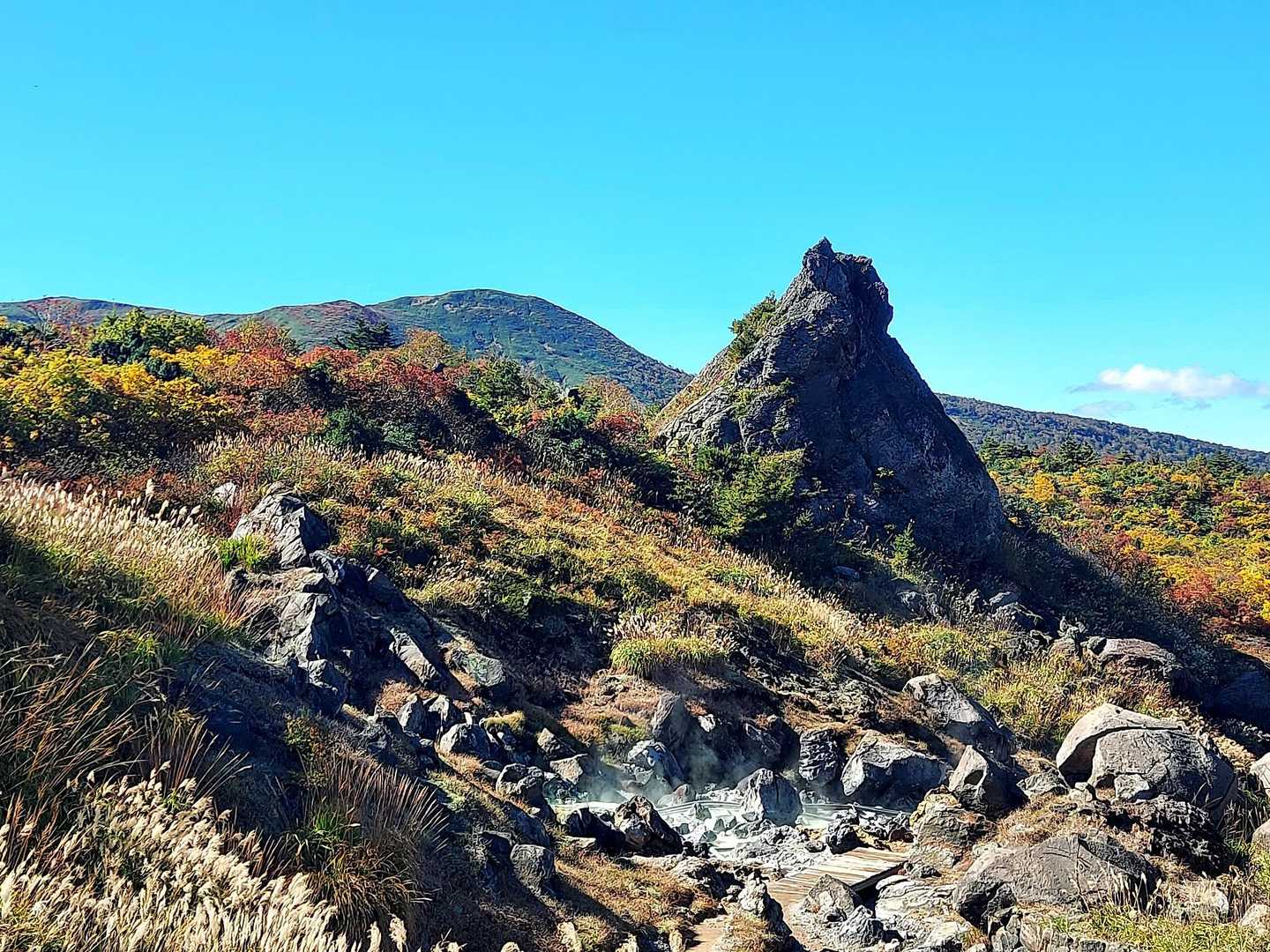 ほんとうは名残ヶ原と秣岳のつもりだったんだけど…　あまりの混雑に圧倒されて更に北へ…😌