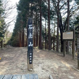 石老山(702.8m)
山名板が三つあり 藤野町十五名山では標高694.3mとある
山頂の比較的広く、ベンチも複数あるのでゆっくりと休憩できる👌