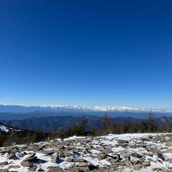 山頂からは北アルプスくっきり！