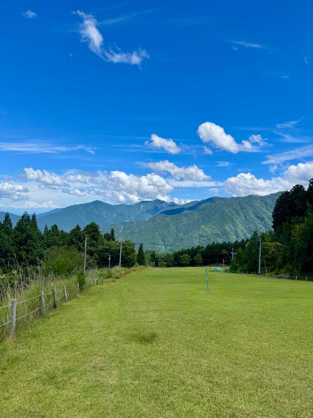 今日も青空と山々に癒され大満足😆