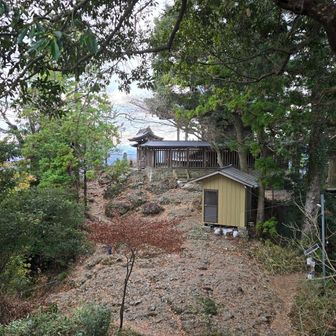 西金砂山と西金砂神社本殿
この後と一旦車を止めてある駐車場へ