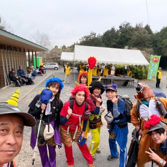 出発します。六道峠を越えて足守の街へ❗️