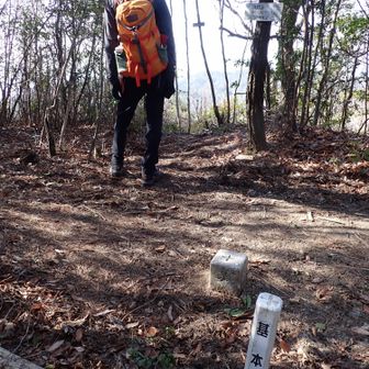 ４座目、大打山（おおうつやま）

四等三角点　大打山（おおうちやま）　402.52ｍ

山名と基準点名の読みが違うの時々ありますね～